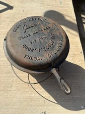 Vintage Cook N Kettle Cast Iron 3-Legged Pot Cauldron Kettle Early Model Tulsa