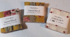 Moda Quilt Squares 2 and 1/2 inch lot of 126 Cotton Sweet Blend Pre Cut