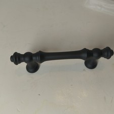 10 Matte Black Cabinet Drawer Pulls New Open Box 3" Hole to Hole, 4.75" Overall