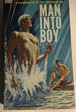 MAN INTO B*Y -1968 JAY VICKERY - ED SMITH ART-VINTAGE PULP NOVEL GAY INTEREST