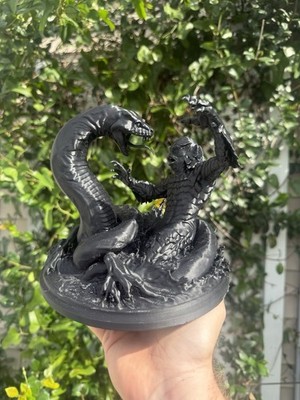 Custom Creature From the Black Lagoon VS Snake Model Figure 