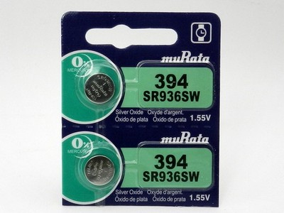 MURATA 394 SR936SW Watch Battery 2Pcs  (Exp.2029)