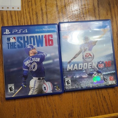 MLB 16 The Show, EA Sports Madden NFL 16 - Sony PlayStation 4 PS4 Games