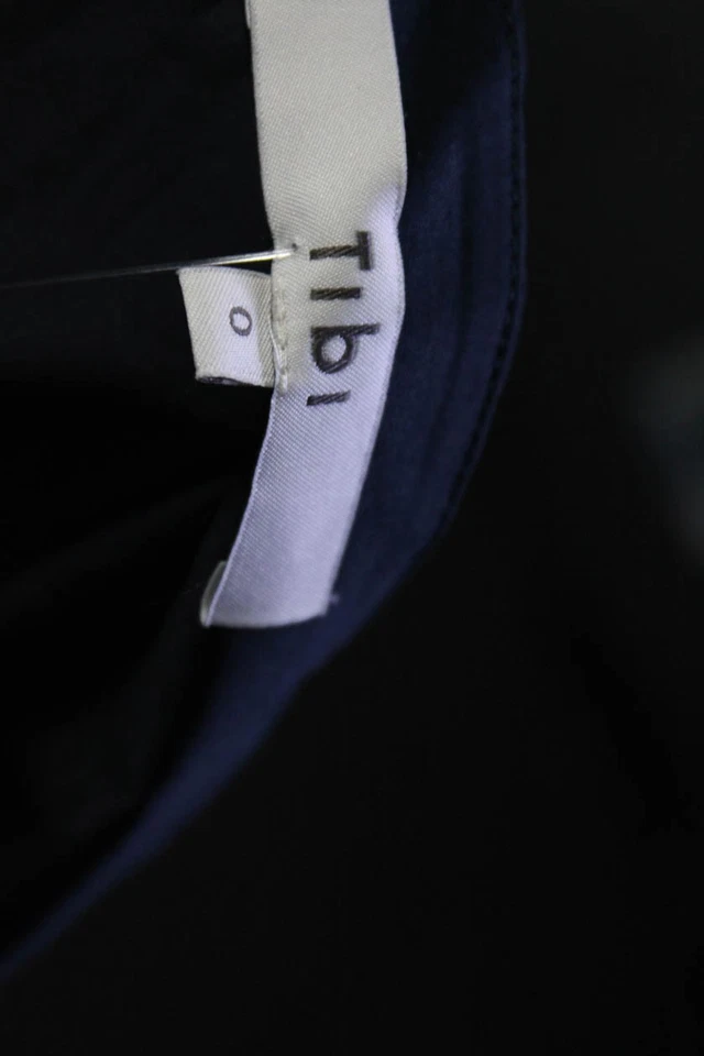 Maxi Falda Tibi Para Mujer Algodón Bolsillo Largo Detalle Corbata Envolvente Azul Talla 0 Foto 4 de 4