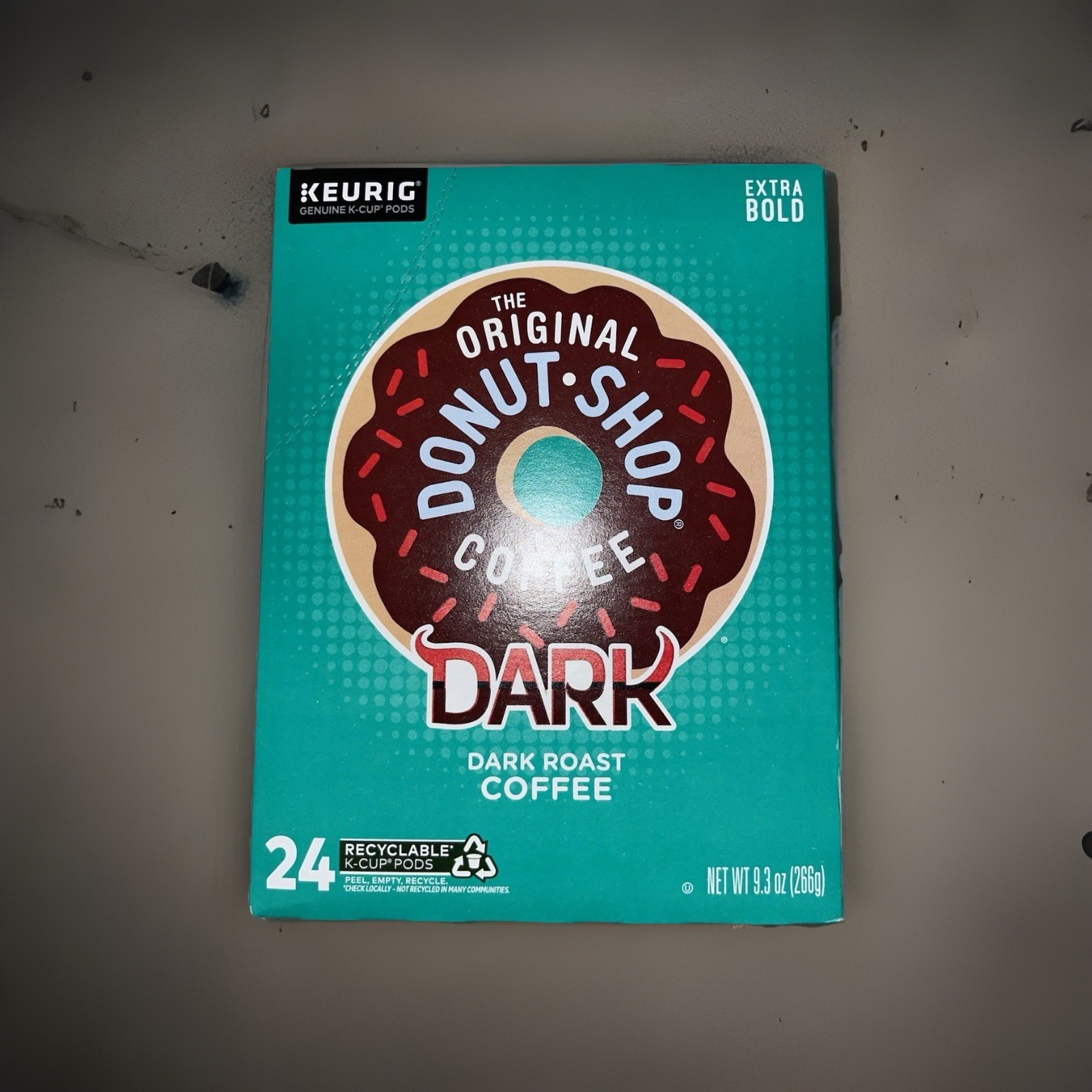 266g 24 Original Donut Shop Keurig Coffee K-Cup Pods Dark Roast Extra Bold