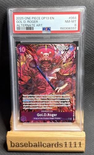 Gol.D.Roger (Alternate Art) graded PSA 8 for sale on eBay