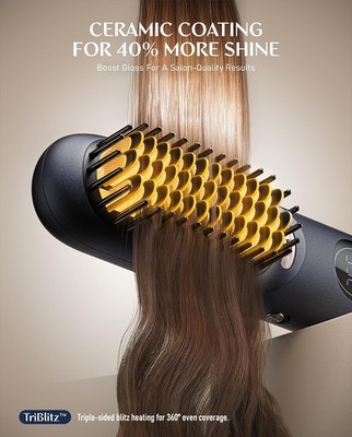 Fanttik Solo I10 APEX Portable Hair Straightener Brush, Cordless Straightening C