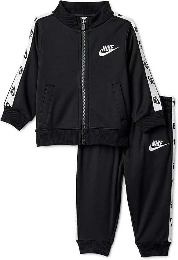 Nike Toddler Dri-Fit Taping Logo Jacket & Joggers 2-Piece Set, Black,2T,MSRP $52