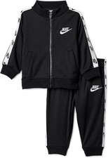 Nike Toddler Dri-Fit Taping Logo Jacket Joggers 2-Piece Set, Black,2T,MSRP 52