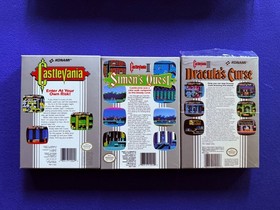 Castlevania 1 2 II Simon's Quest 3 III Dracula's Curse NES Nintendo CIB TRILOGY