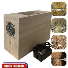 Electric Blown Shell Separator Grain Winnower Birds Feed Wind Sheller