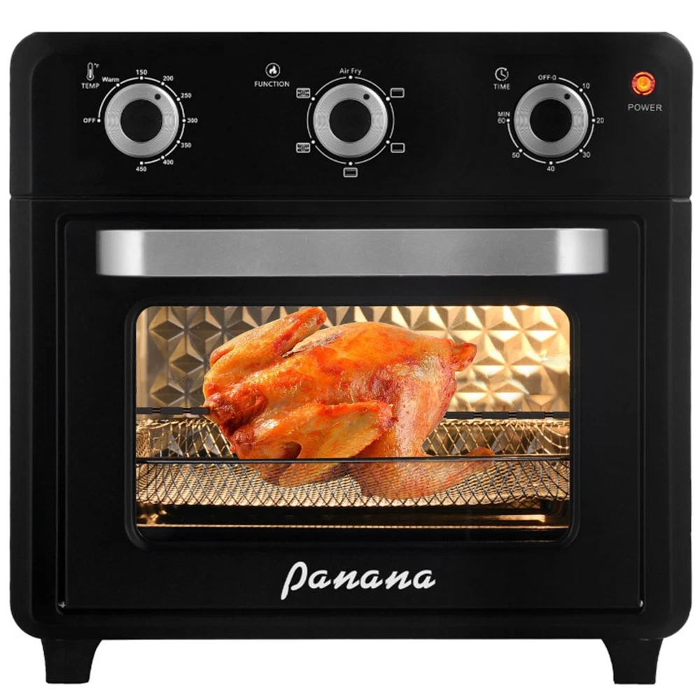 6-in-1 Air Fryer Toaster Oven Combo with 1400W Convection Cooking 6-in-1 Air Fryer Toaster Oven Combo with 1400W Convection Cooking