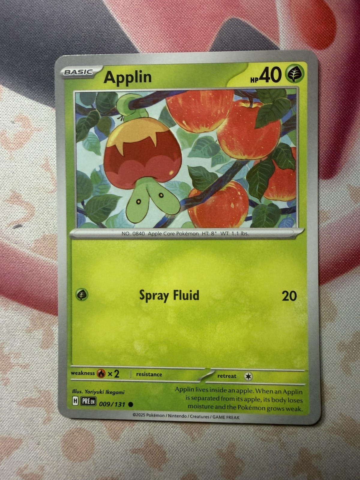 Applin Common SV: Prismatic Evolutions 009/131 NM English Pokemon Card