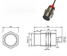 1PCS NEW FIT FOR Proximity switch sensor F3L-30ES15-P/D G02M