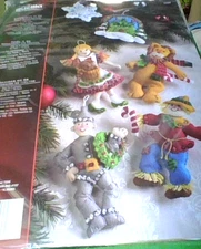 Bucilla Christmas in Oz Ornament Kit 86203 Stanziani SEALED Wizard of Oz Makes 6