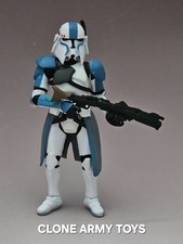 Star Wars Blue Clone Commander Saga Republic Gunship Attack on Coruscant 3.75