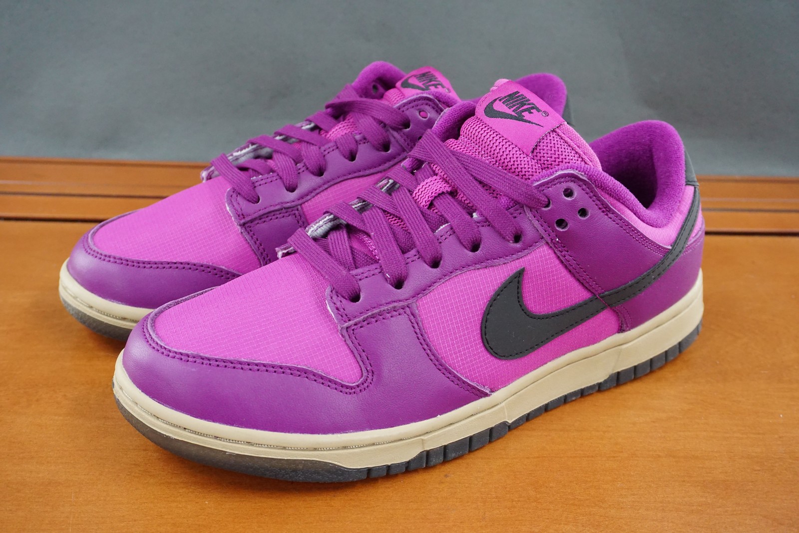 Nike Dunk Low Shoes Womens Size 9 Viotech Purple Lace Up Low Top Casual Sneakers