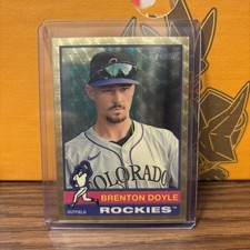 Marketplace image: 2025 Topps Heritage Brenton Doyle #175 Chrome Superfractor 1/1 Rockies