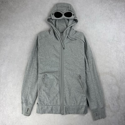 CP Company Full Zip Goggle Hoodie Medium Pullover Grau Sweatshirt Jacke 5929