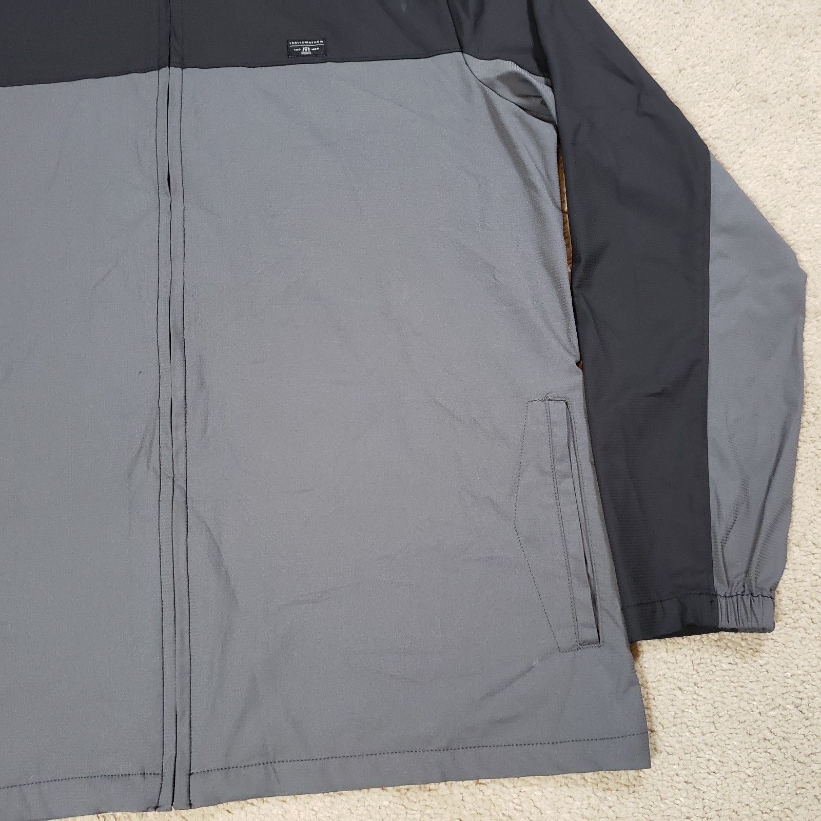 Travis Mathew Jacket Men XL Black Gray Future Pri… - image 5
