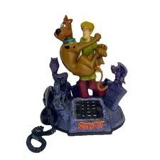 Vintage Scooby-Doo Push Button Telephone – With Original Box & Inserts – AS IS