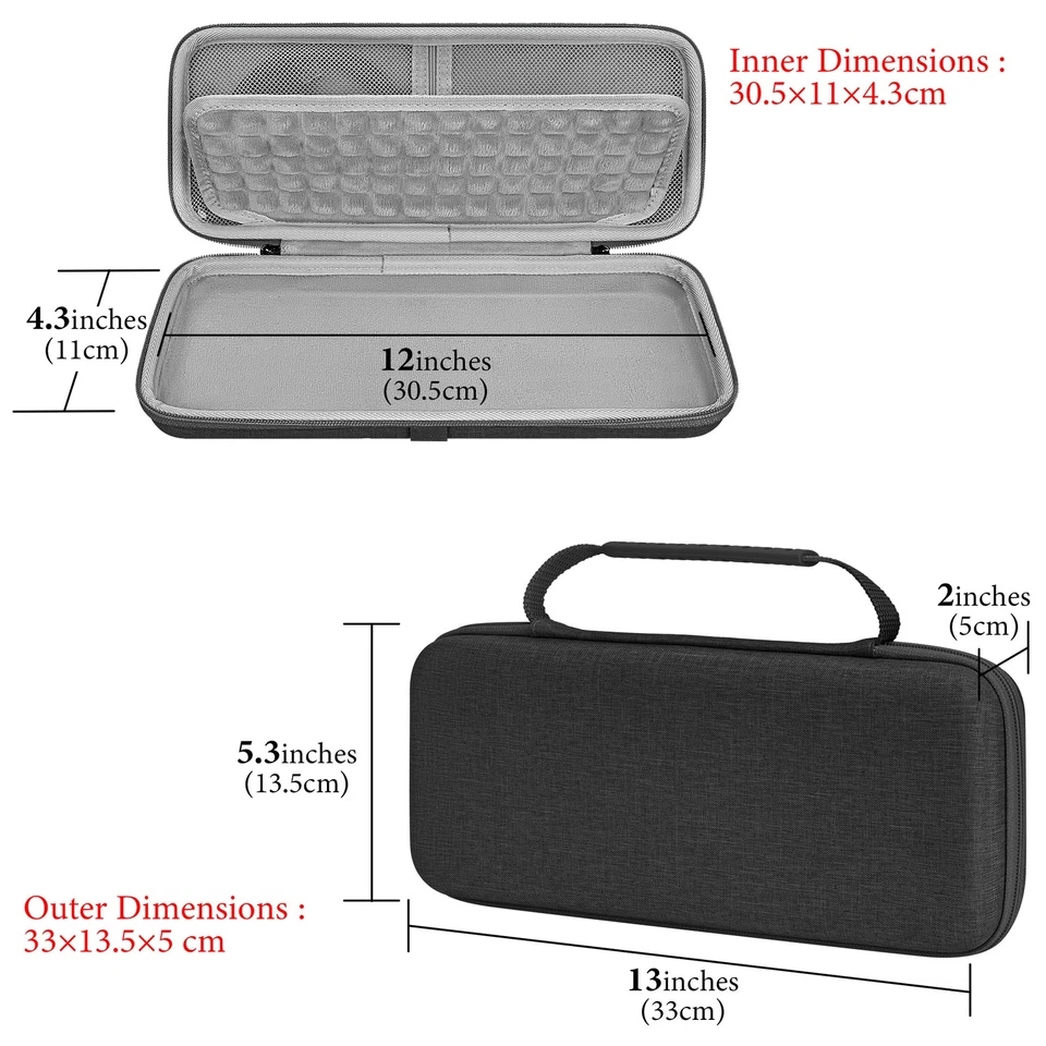 Geekria Carrying Case for 60% Compact Keyboard - Image 4 of 4