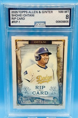 2025 Topps Allen & Ginter RIP-1 SHOHEI OHTANI /199 AGS 8 NM-MT | eBay