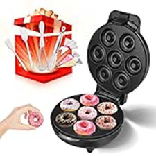  All in One Mini Donut Maker - Antihaftbeschichtete, Cool Touch Elektrische Donut Maschine
