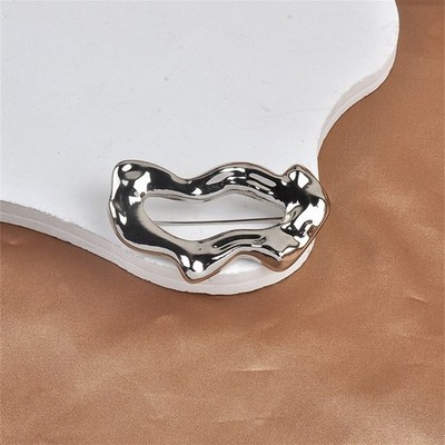 Geometric Brooch Simple Collar Buckles Anti Exposure Multifunction Brooches Pin
