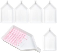 6 PCS Plastic Diamond Painting Bead Sorting Trays - Durable Craft Accessories fo