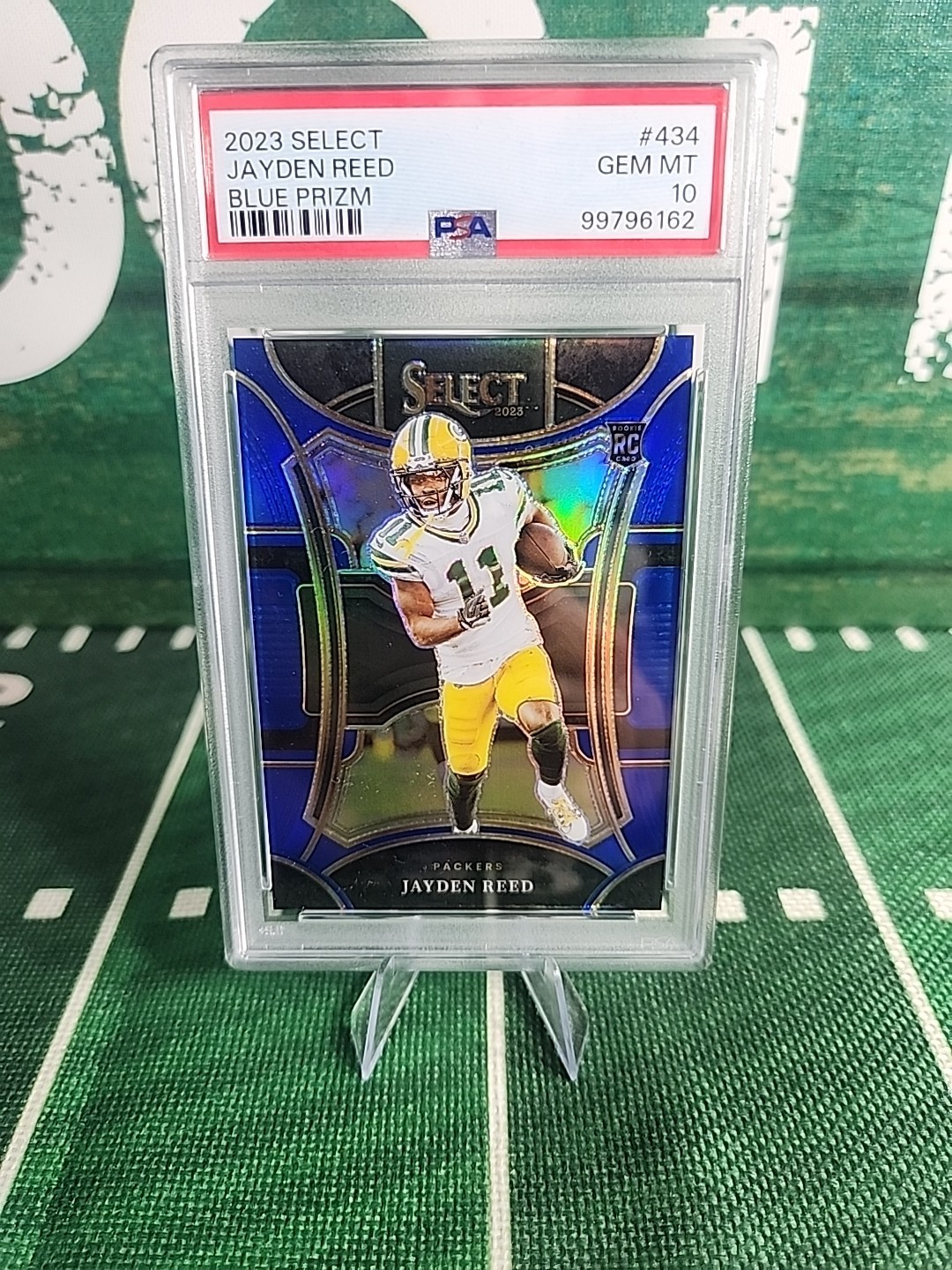 2023 Select Blue Prizm Suite Level Jayden Reed RC /99 PSA 10