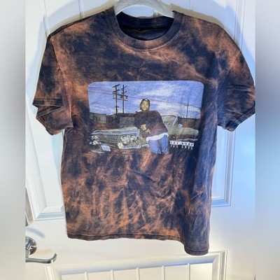 Custom Bleach Dye Ice Cube Tee Women s Large