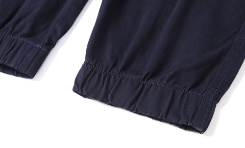 Mens Cargo Work Pants Tactical Tapered Trousers Elastic Cuffed Stretch Cotton - Picture 87 of 110