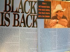 Clint Black, Two Page Vintage Clipping
