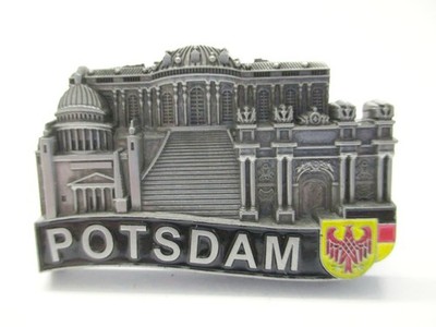Potsdam Metall Magnet Souvenir Germany Stadt Collage 6 cm