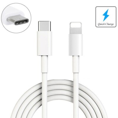For iPhone 11 12 13 14 Pro Max SE 6ft USB Cable Type-C to iPhone Charger Power