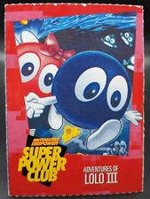 1990s Nintendo Super Power Club Magazine Card #12 Adventures Of Lolo III 3 NES
