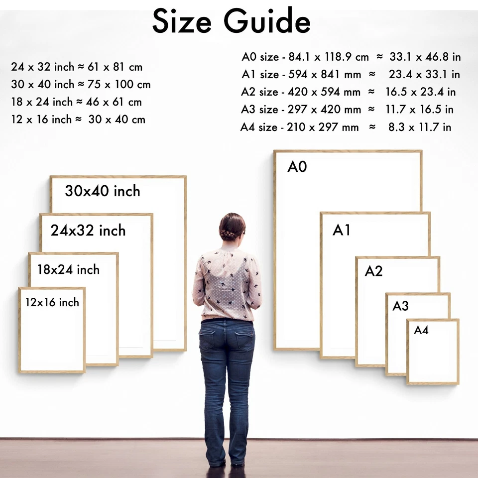 Abstract Painting Framed Print , Blue Wall Art , Wall Decor , Large Size - Image 4 of 4