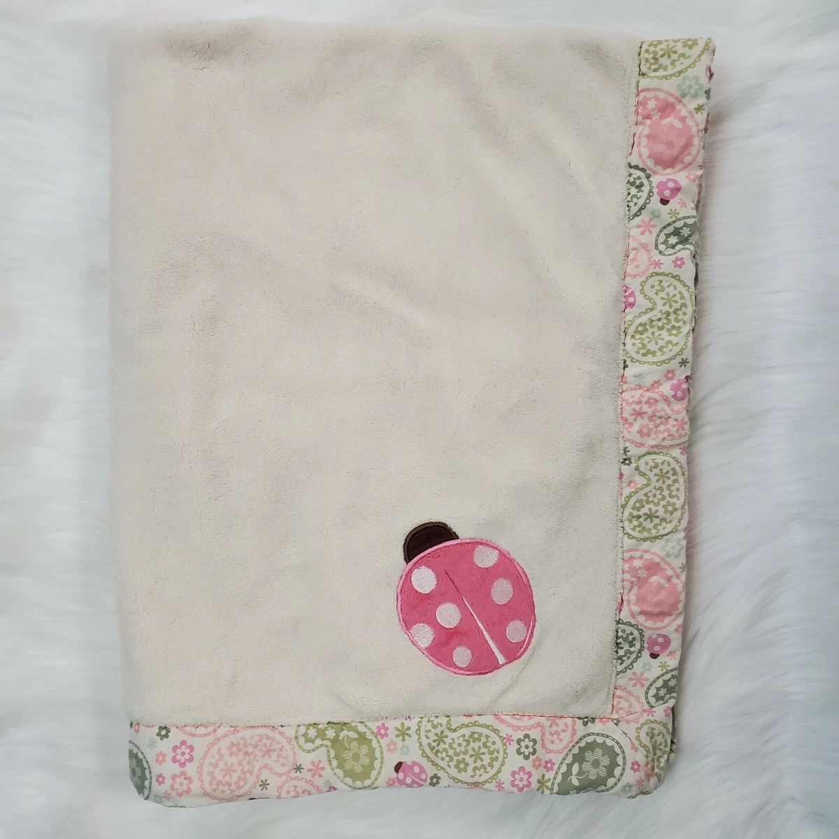 Plush baby blanket girl sale