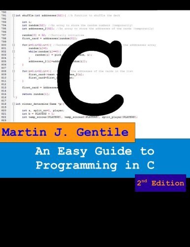 An Easy Guide to Programming in C, Second Edition, Gentile 9781475063356 New-, - Picture 1 of 1