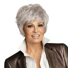 Raquel Welch Sparkle Short Cut Wig R60 White Mist Hair Shade Average Cap
