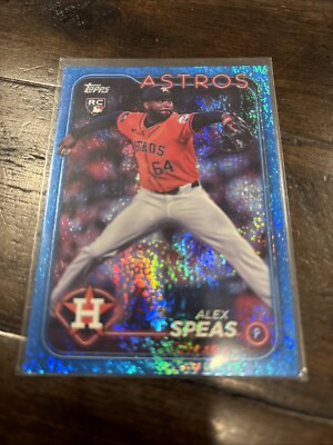 2024 Topps Update Series #US222 Alex Speas RC Blue Foil #/999 Houston Astros