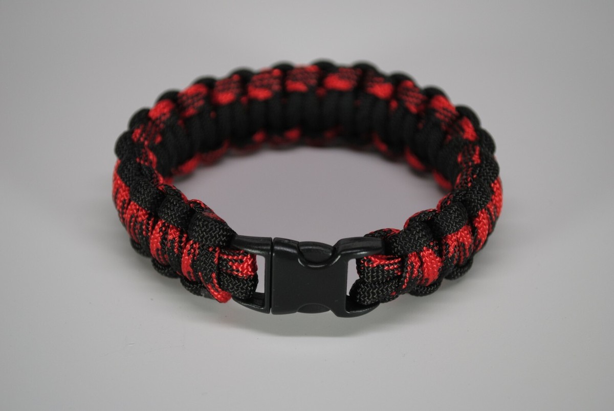 Black Widow – Bracciale Paracord 550 Lb Sopravvivenza (corda Emergenza) Made In USA