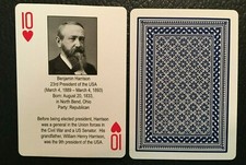 Swap Playing Card   PRESIDENTS   Benjamin Harrison   2009   U.S.A.