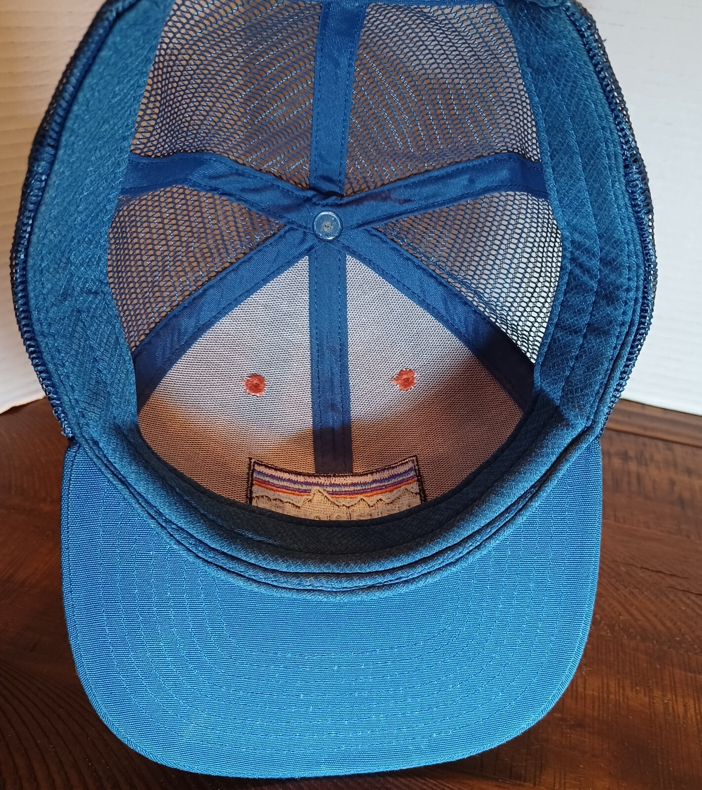 Patagonia Youth Size Trucker Hat Red Blue
