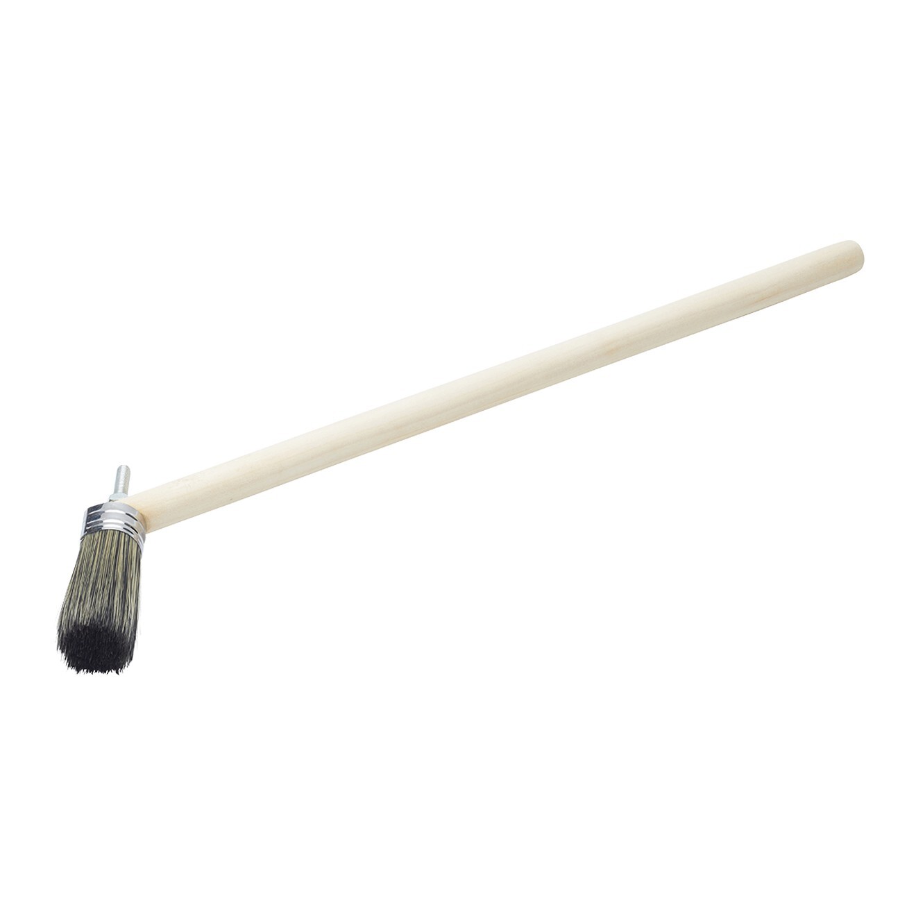 Prodec Striker Brush 1"" Angled Round Paint Brush, 15"" Long Wooden Handle