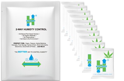 Humi-Smart 62% RH 2-Way Humidity Control Packet   8 Gram 10 Pack
