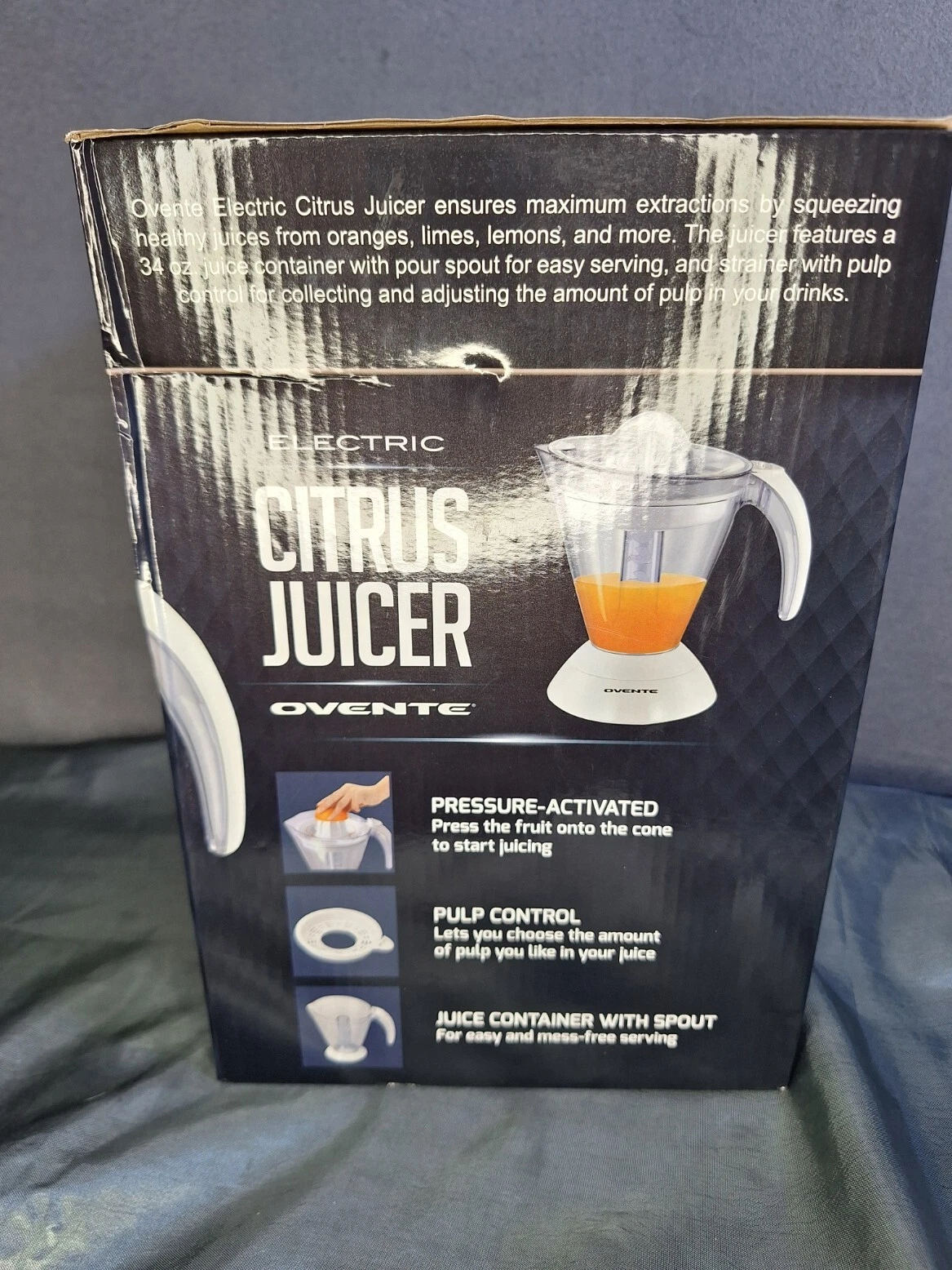 Ovente Electric Citrus Juicer Orange Lemon Lime Grapefruit 34 Ounce JEI034 White
Opens in a new wind