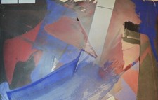 Girard Louis Drouillard (1946-2014) Abstract Expressionism - Footprint - 1990
