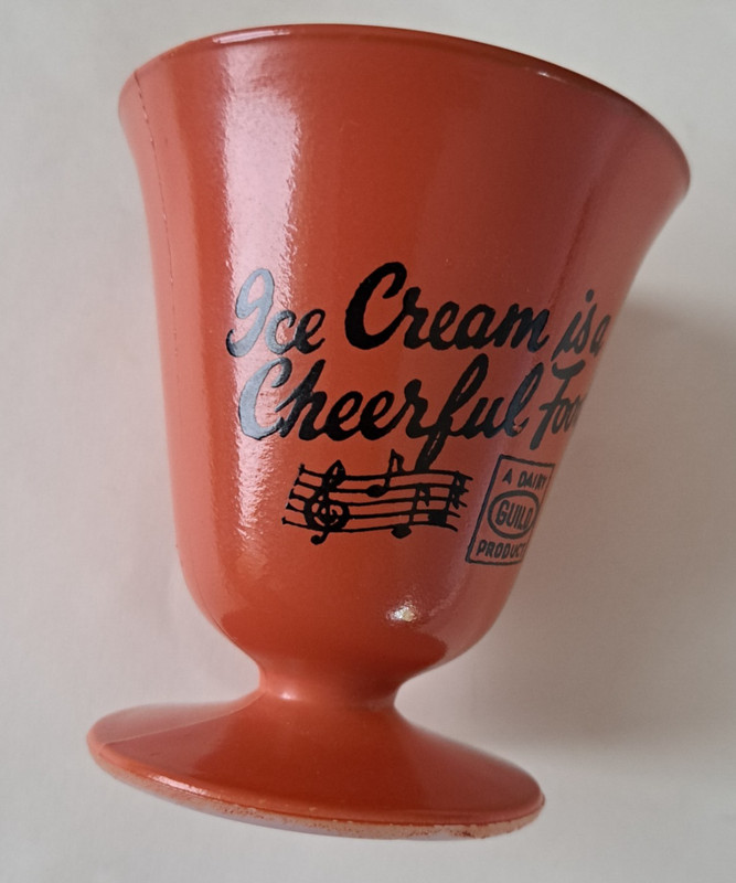 Vintage Glass Ice Cream Cup